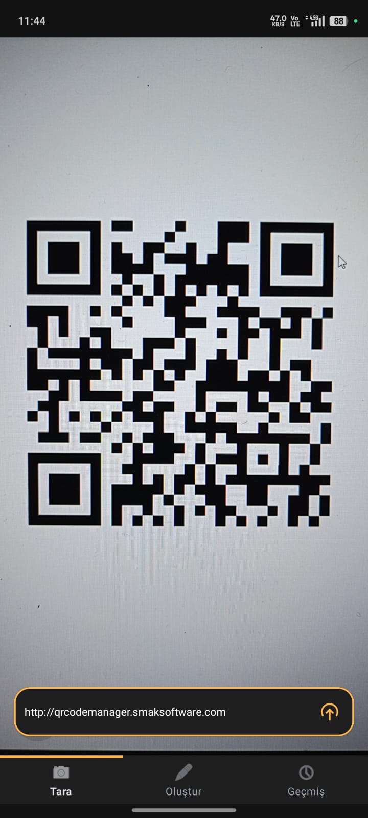 QR Code Manager uygulama ekran görüntüsü